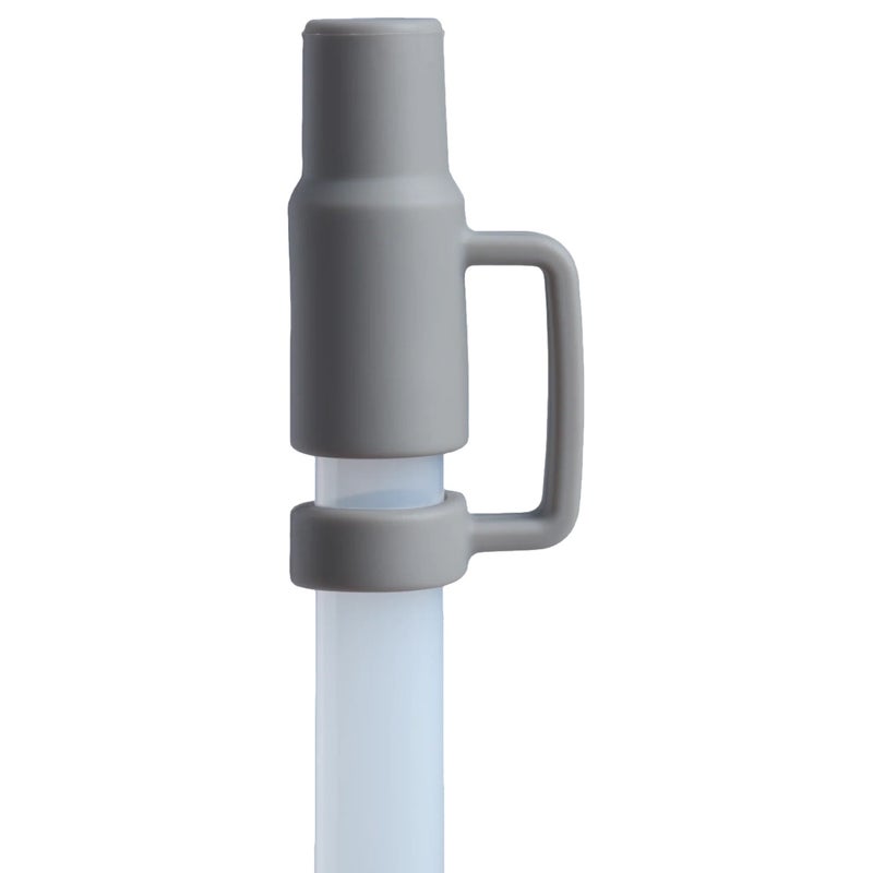 Stanley 20oz/30oz Stanley Quencher Boot + Straw Topper Silicone Protective Sleeve & Straw Cover – Ash - Image 2