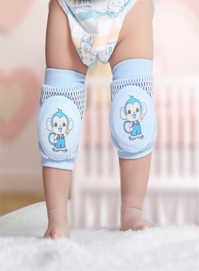 4 Pair Kids Knee Pads, Sweat Wicking Infant Elbow Pads Creeper Knee Pads Infant Knee Pads for Crawling - Image 1