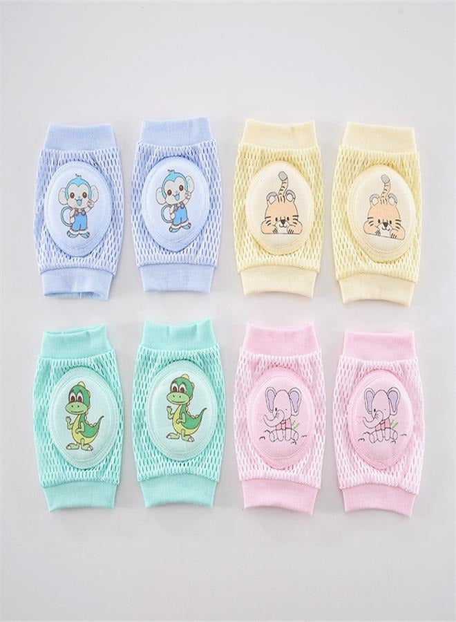 4 Pair Kids Knee Pads, Sweat Wicking Infant Elbow Pads Creeper Knee Pads Infant Knee Pads for Crawling - Image 4