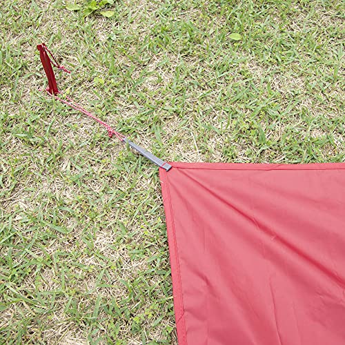 MSR Universal 6-Person Tent Footprint Tarp, Large - 117 x 97 Inches, Red - Image 4