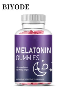 BIYODE Melatonin 210 mg Fast Dissolve 60 Gummies | Nighttime Sleep Aid | Natural Berry Flavor | Vegetarian, Non-GMO, Gluten Free  - Image 1