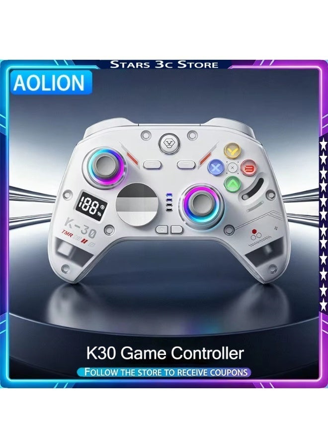 AOLION K30 TMR Hall Effect Game Controller – Esports Grade Anti-Drift Joystick, Dual-Trigger 256-Level Linear Feedback, Dual-Height Swappable Thumbsticks for PC, Switch, Mobile & Console - Image 3