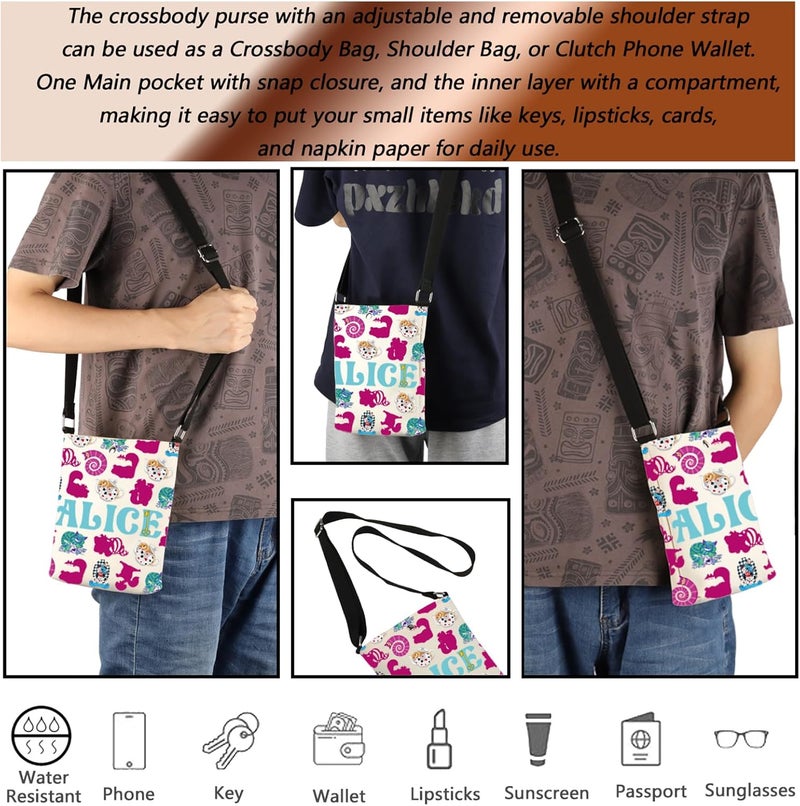 MBMSO Alice Crossbody Bag Alice Inspired Gifts for Alice Movies Fans Wonderland TV Show Gifts for Fairy Tale Fans Travel Bag - Image 2
