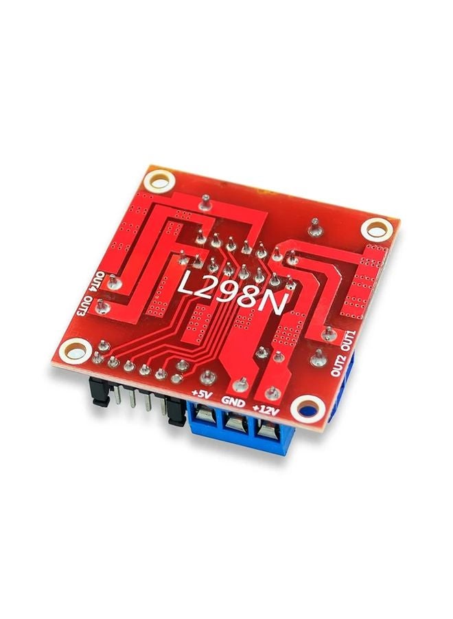 L298N Dual Channel Motor Driver Board Module With Heat Sinks For DC Stepper Motors - Image 5