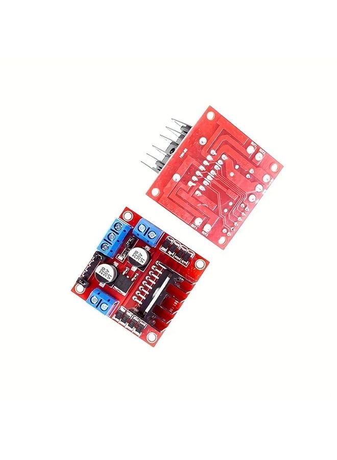 L298N Dual Channel Motor Driver Board Module With Heat Sinks For DC Stepper Motors - Image 4