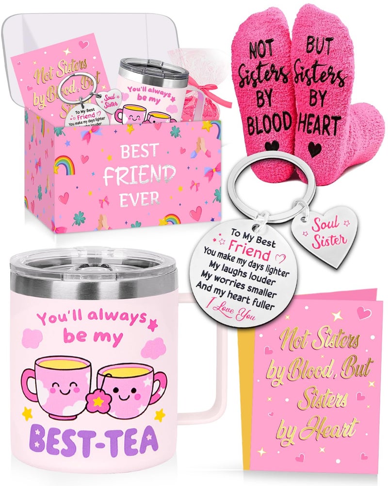 Happy Pop HAPPYPOP Best Friend Gift Set for Women - Soul Sister Bestie Friendship BFF BSF Gifts for Her, Birthday, Christmas, Mothers Day, Galentine - Image 1