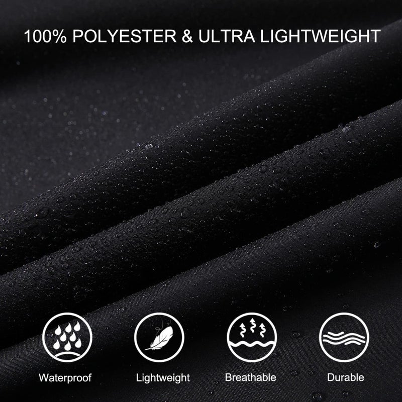 unisex-adult raincoat for outdoor use, waterproof polyester in navy blue with reflective strips for enhanced visibility - Image 5