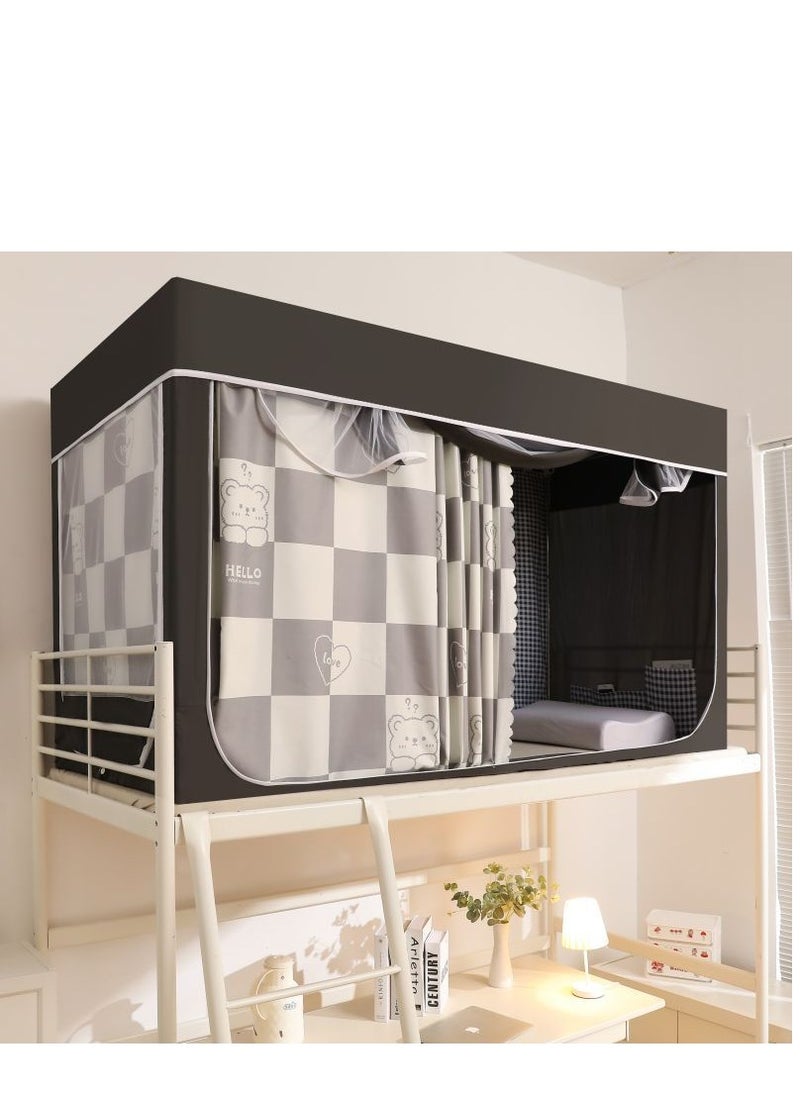 Y&D Bed Canopy Tents Curtain Blackout Curtain Single Bed Tent Curtain Student Shading Cloth Bed Canopy Mosquito Net Student Sleep Privacy Protection  - Image 1