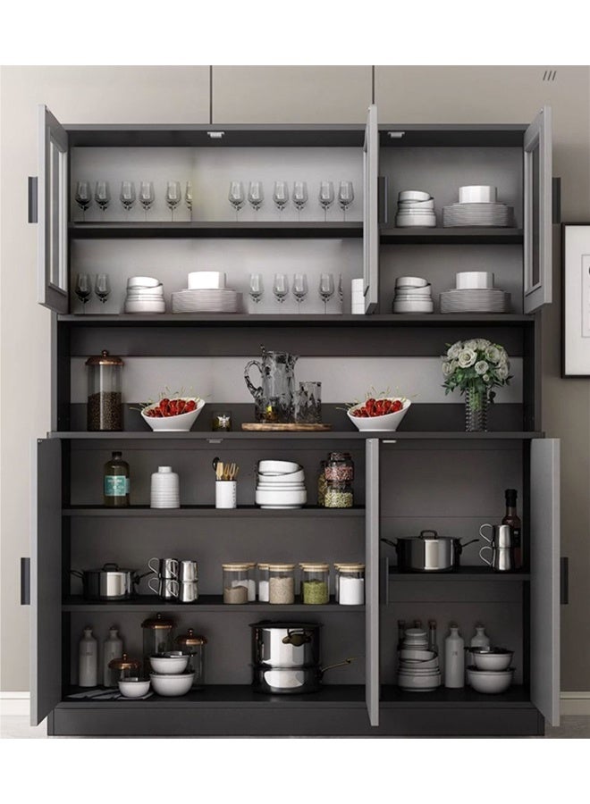 كيكي خزانة الحائط لغرفة المعيشة بتصميم أنيق وبأسلوب مينيمالي مع مساحة تخزين كبيرة - Image 3