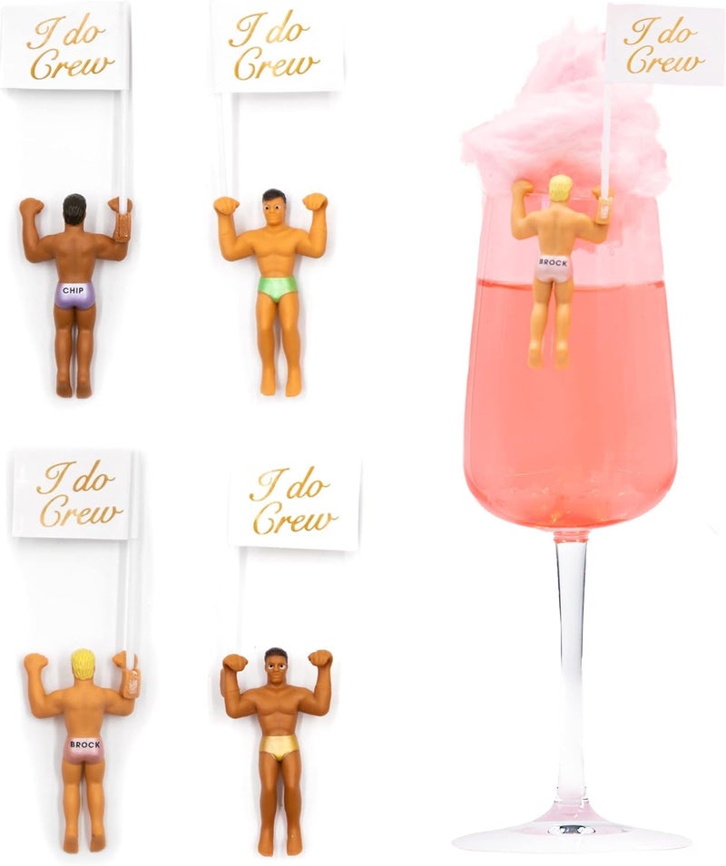 NPW Drinking Buddies Bride Squad Drink Markers Wine Glass Charms Bachelorette Party Accessories Girls Night Bridal Party Favors - Image 4