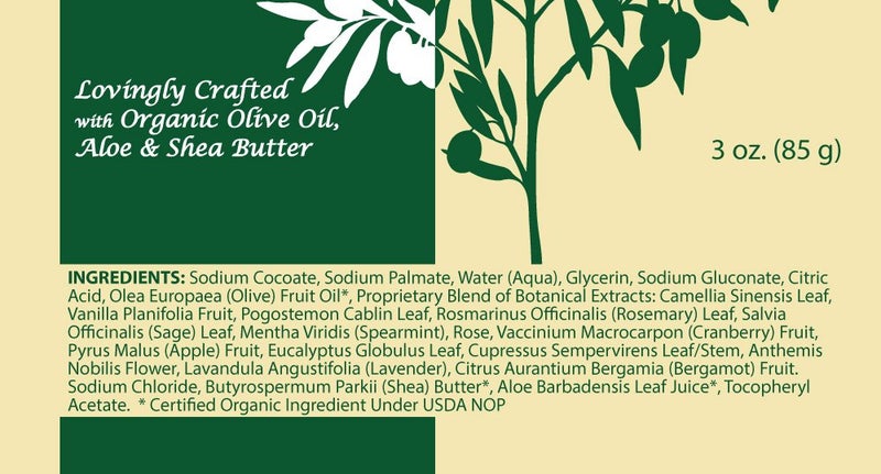 baar Olivae Castile Bar Soap 3 Bar Set - Image 4