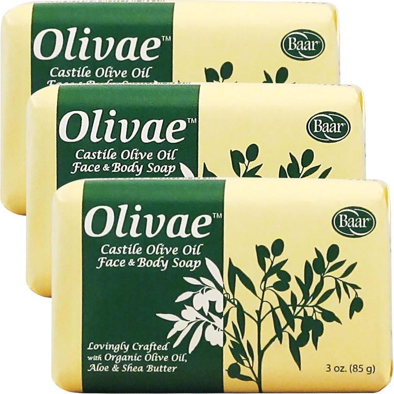 baar Olivae Castile Bar Soap 3 Bar Set - Image 1