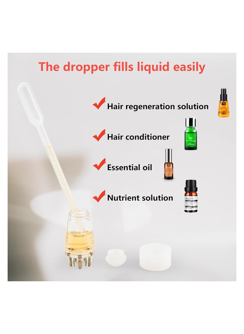 SYOSI - Hair Oil applicator, Scalp Applicator Comb, Scalp Oil Applicator, Root Comb Applicator Bottle for Hair, Hair Serum Applicator Suitable for Various Liquids, Ball Hair Oil Applicator Bottle (White) - Image 1