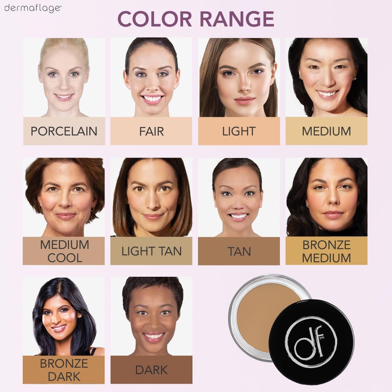 dermaflage Waterproof Concealer Cream, Full Coverage Waterproof Makeup, Color Match Promise by Dermaflage, 6g - Image 5
