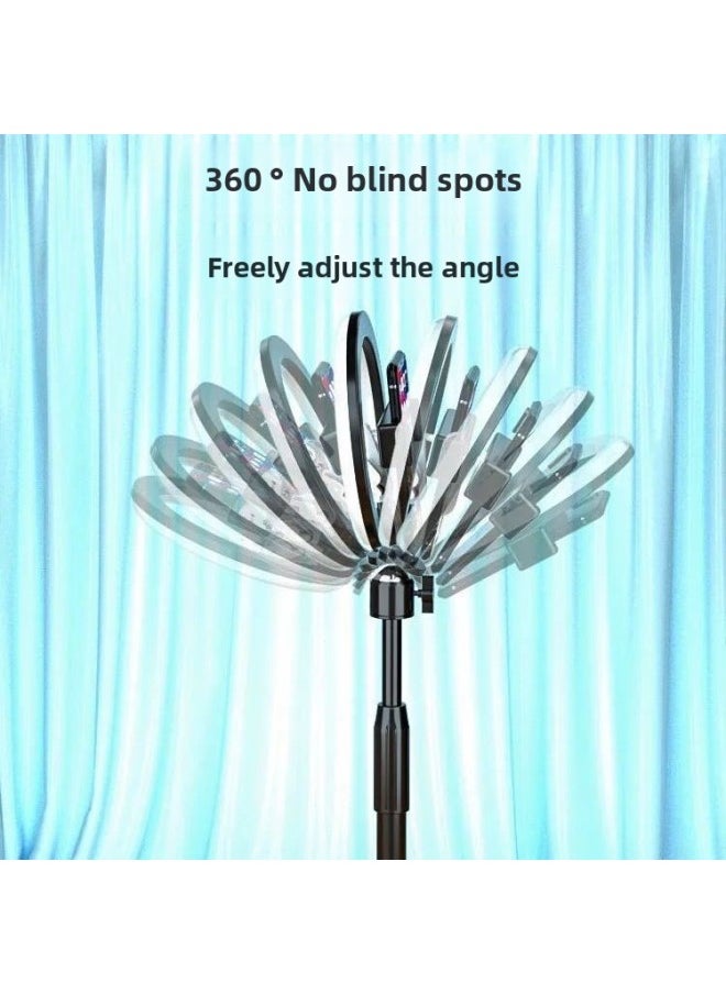 Generic - D Photography Lamp Fill Light Desktop Small Mobile Phone Shoot Light Net Red Live Light Record Video Lighting Lamp Props-Specification:Live Broadcast Shooting Fill Light Bracket + Short Video Remote Control - Image 1