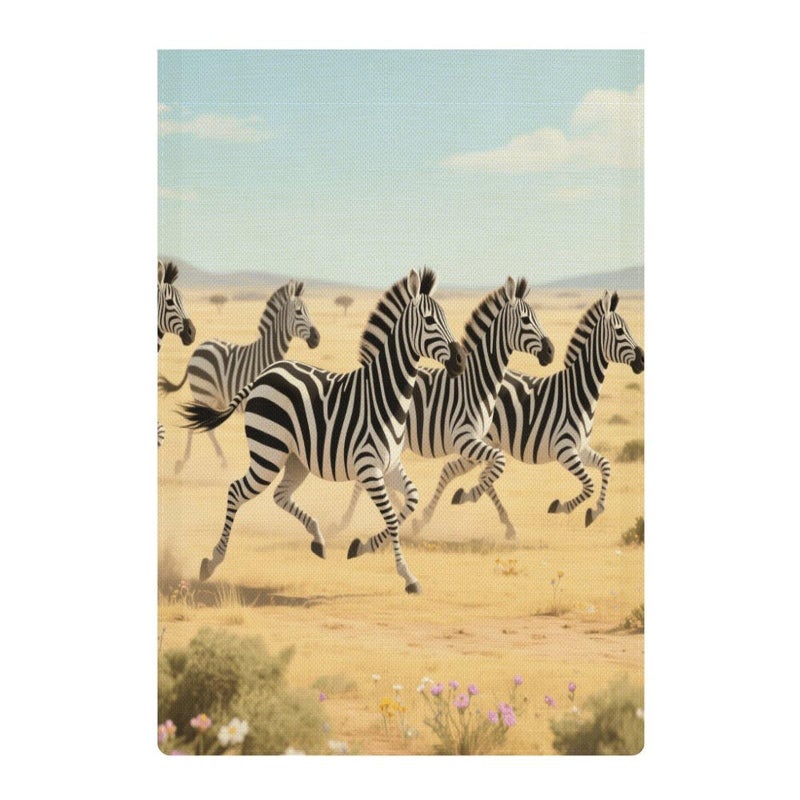 Double Sided Burlap Racing Zebra Garden Flag 18.5x12.6 Inch Outdoor Yard Decoration - Image 5