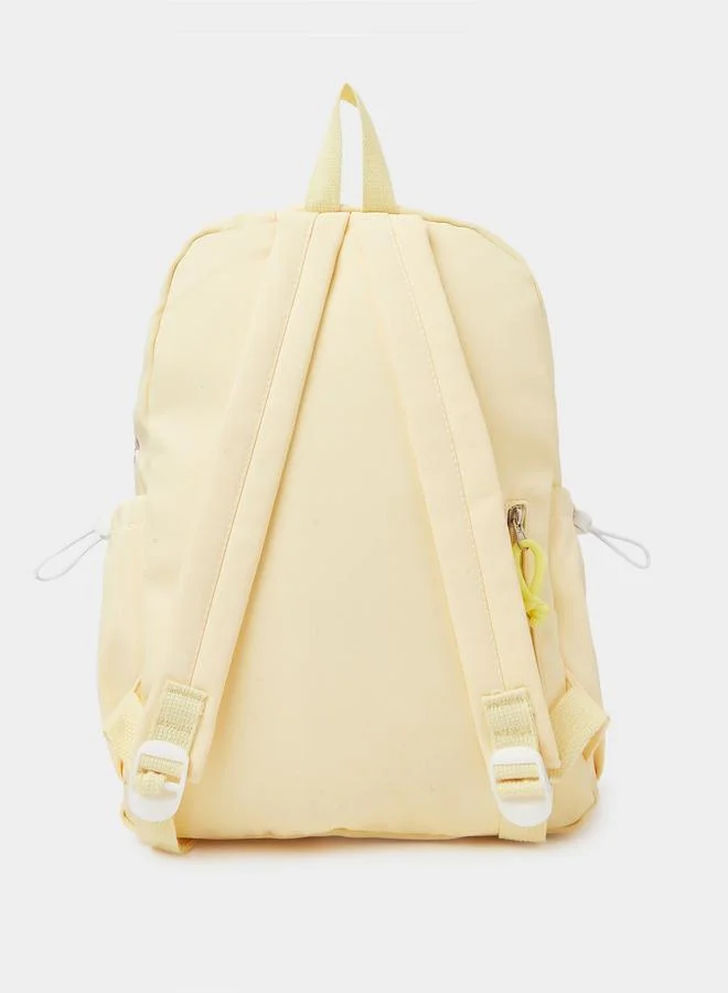 ستايلي Girls Yellow Casual Backpack with Embroidery