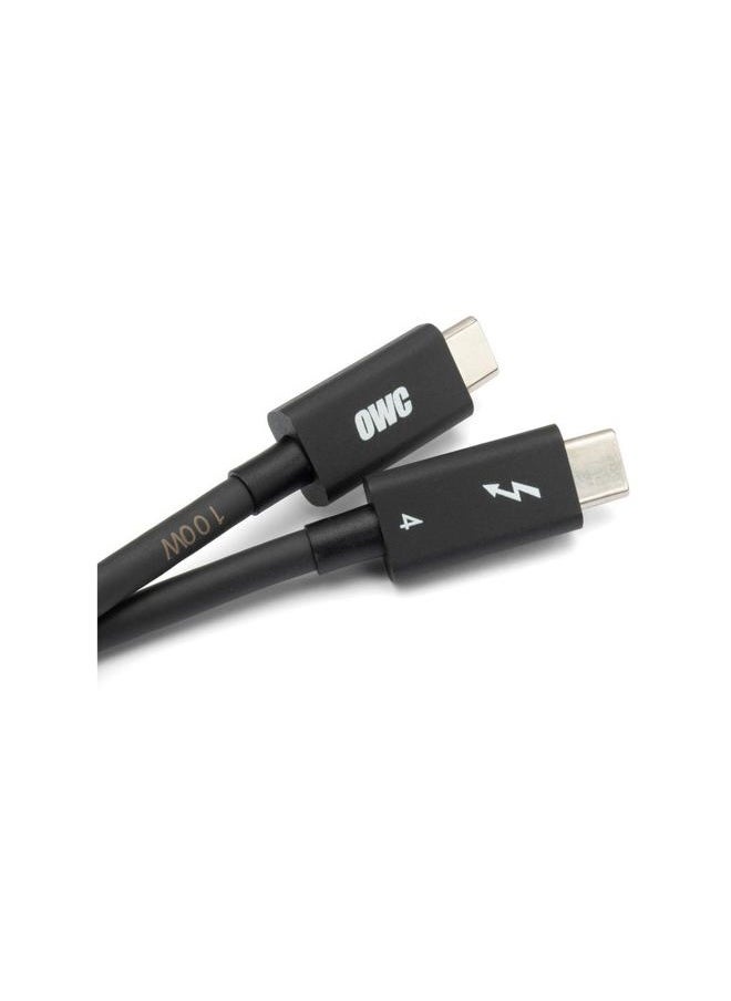 OWC 79-Inch Thunderbolt 4 and USB-C Cable with 40 GBPS Data Transfer, 100W Power Charging and 8K Video Capability (Black)  - Image 2