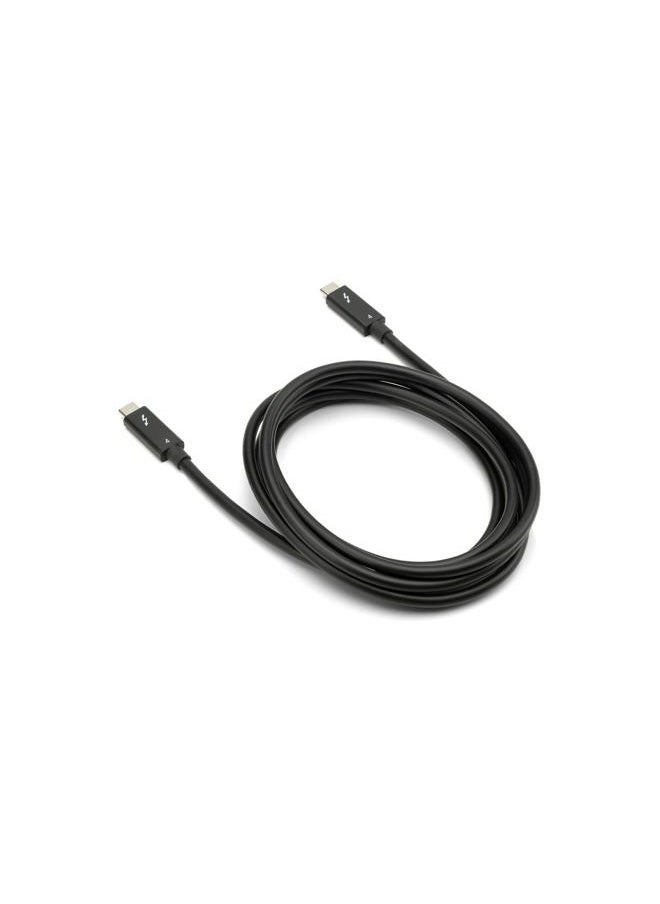 OWC 79-Inch Thunderbolt 4 and USB-C Cable with 40 GBPS Data Transfer, 100W Power Charging and 8K Video Capability (Black)  - Image 3