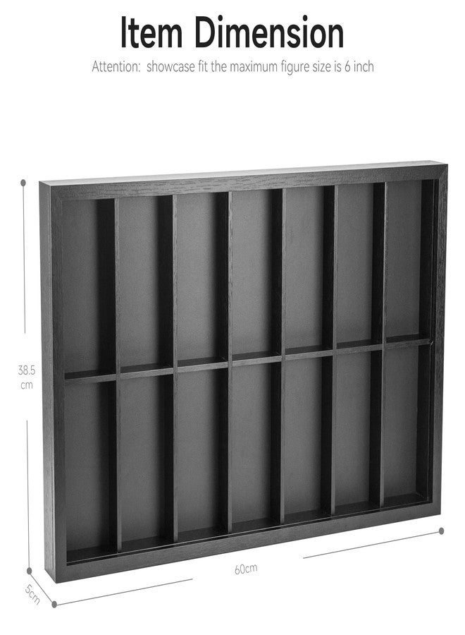 DisplayMore 6 inch Action Figure Wooden Display Case,Wall Mounted Collectors Showcase,Fit for 1/12 Sacle Star Wars / GI Joe / Marvel Action Figure Toy - Image 2