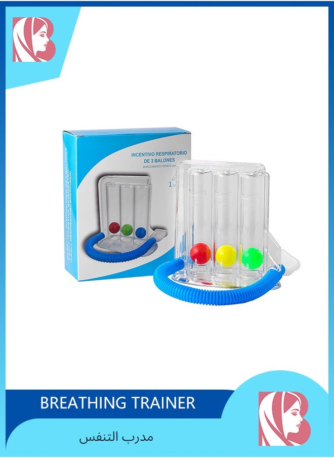 Generic 3 Balls Spirometer Respiratory Lung Exerciser, Breathing Trainer, Lung Trainer, Breathing Exercise Trainer For Lung Function And Speech Therapy  - Image 2