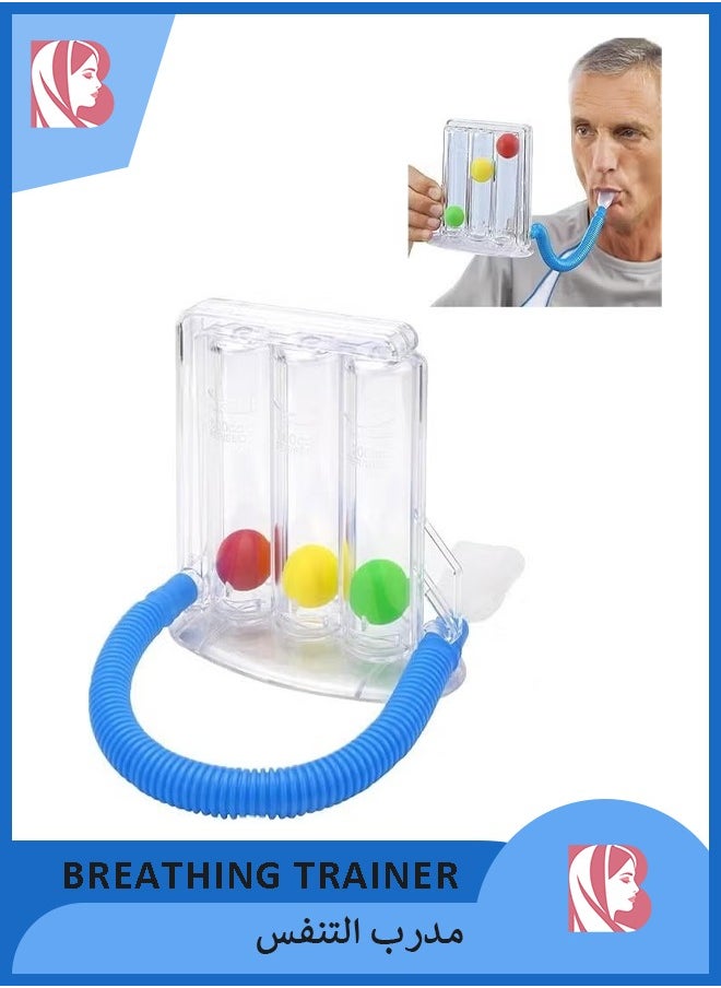 Generic 3 Balls Spirometer Respiratory Lung Exerciser, Breathing Trainer, Lung Trainer, Breathing Exercise Trainer For Lung Function And Speech Therapy  - Image 1