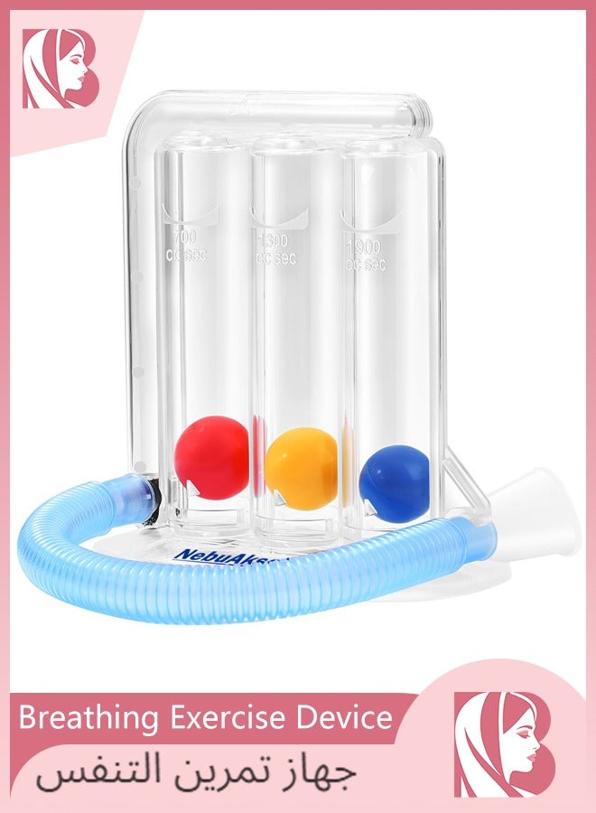 Generic Breathing Exercise Device for Lungs, Incentive Spirometer,Upgraded Capacity 1900cc/Sec, Improves Breathing and Lung Function  - Image 1