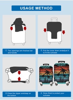 URbazaar Elastic Travel Luggage Cover Travel Suitcase Protective Cover for Trunk Case Apply to 18-30 inch luggage Suitcase Cover  - Image 5