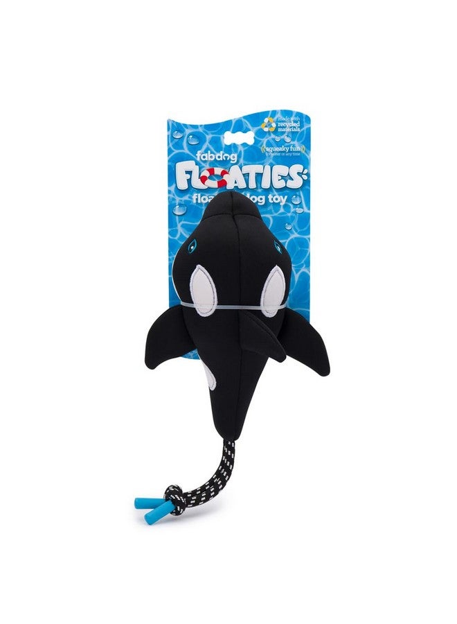 fabdog Floaties Dog Toys - Squeaky Floating Water Toys for All Breeds - Cute & Durable Duck Puppy Toys - Fun Nylon Squeak Toy Made with Recycled Materials | Whale - Image 1