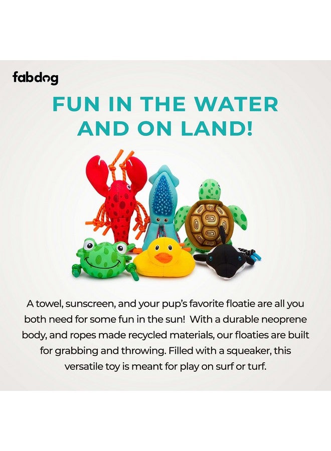 fabdog Floaties Dog Toys - Squeaky Floating Water Toys for All Breeds - Cute & Durable Duck Puppy Toys - Fun Nylon Squeak Toy Made with Recycled Materials | Whale - Image 4