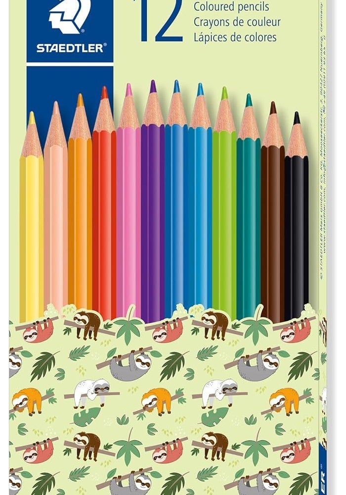 ستدلر أقلام رصاص ملونة خالية من الخشب من ستيدلر - علبة من 12 لونًا متنوعًا - Image 2