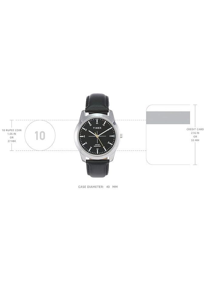 TIMEX Classics Analog Watch for Men with Round Dial & Water Resistant Man's Wrist Watches - Image 3