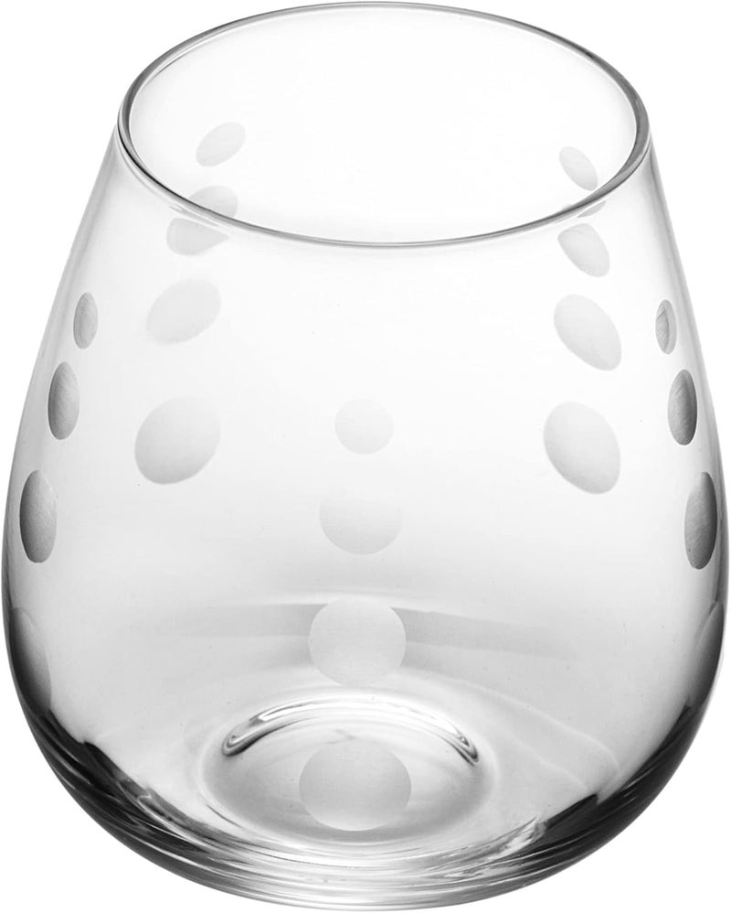 Mikasa Cheers Stemless Wine Glass Set, 14-Ounce, Set of 4 with Unique Designs - Image 4
