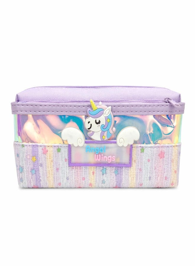 BLLUEX Large Capacity Pencil Case for Kids & Students, Durable Zipper Pouch, Aesthetic Stationery Organizer for School, College & Office (Boys & Girls) (Purple) - Image 1