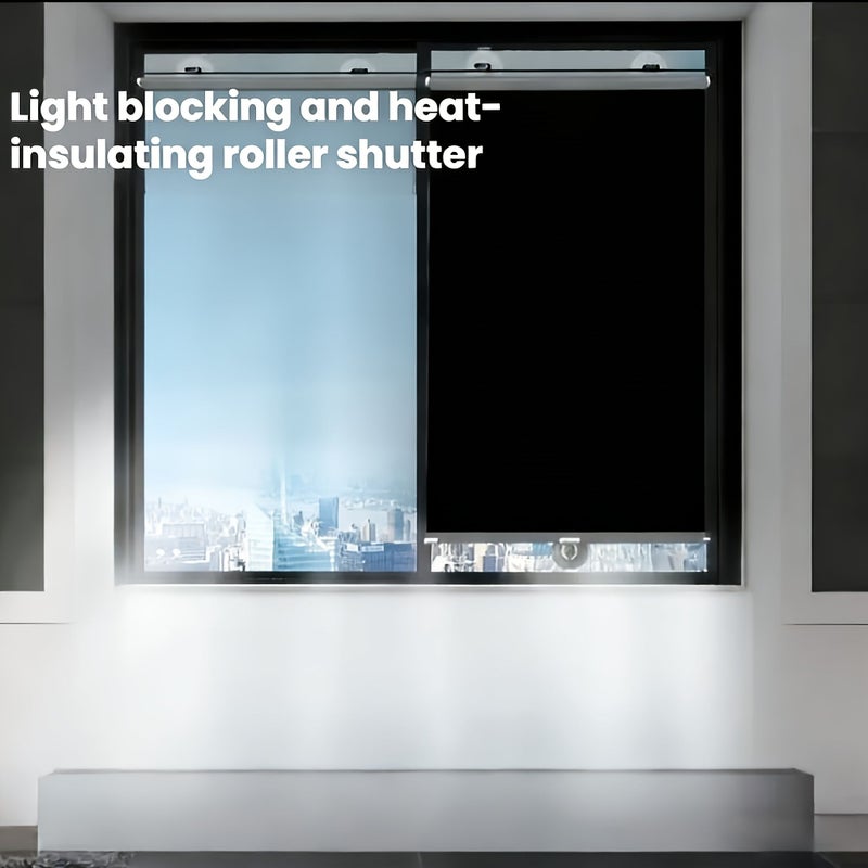 1pc No Drill Suction Cup Blackout Roller Shade Thermal Insulating Window Blinds For All Windows - Image 3