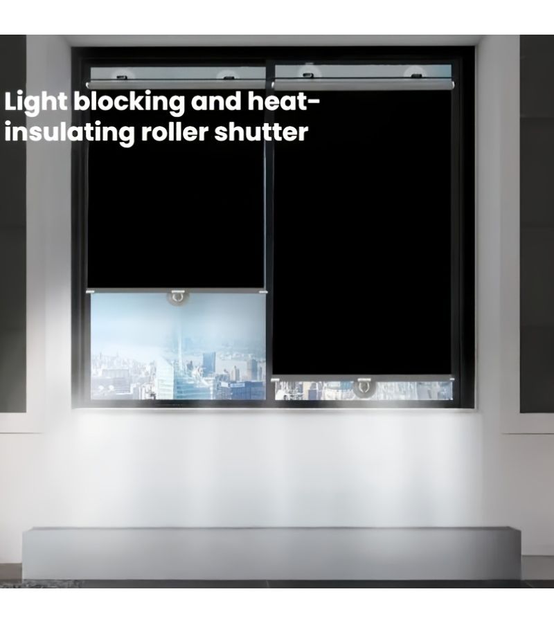 1pc No Drill Suction Cup Blackout Roller Shade Thermal Insulating Window Blinds For All Windows - Image 5