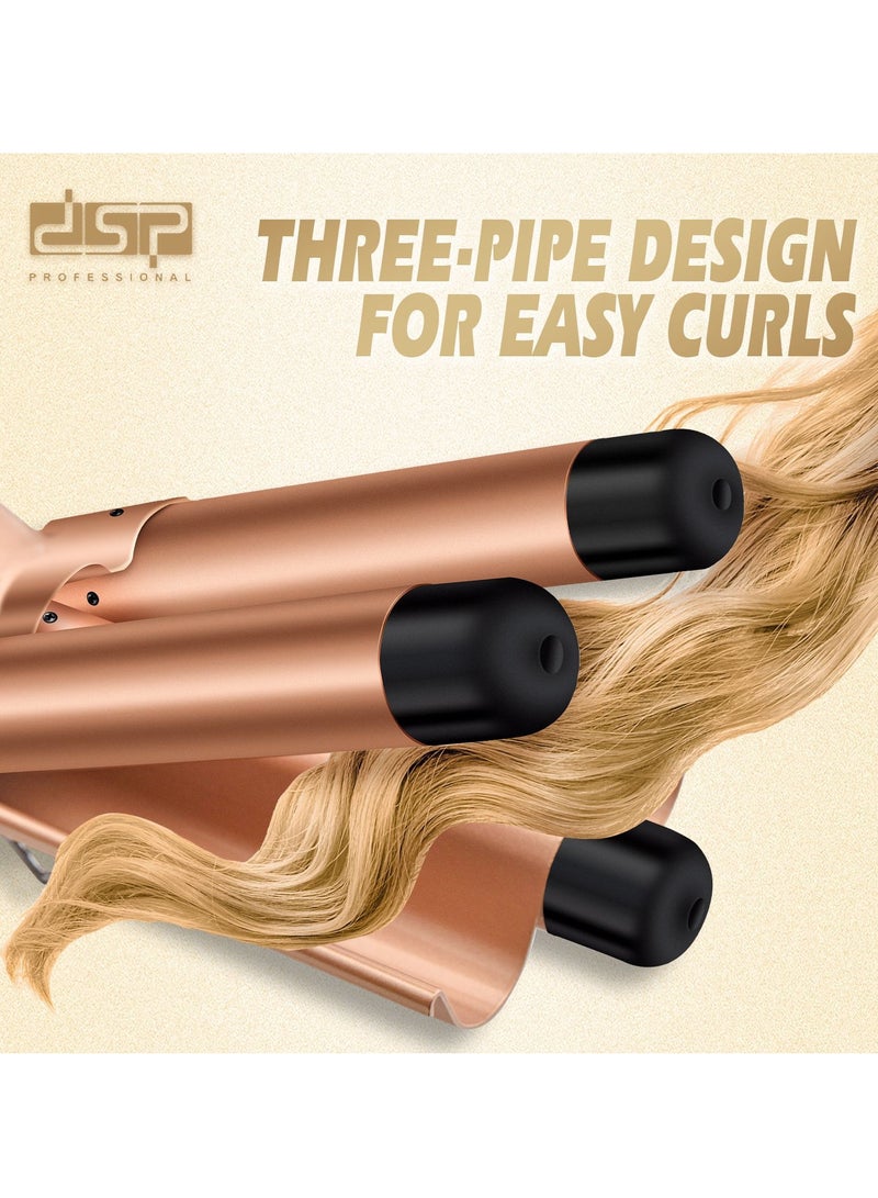 Straight Curl Dual-purpose Multi-function Curling Iron Long-lasting Styling without Damaging Hair Straightening Iron Clip Iron European Standard - Image 4