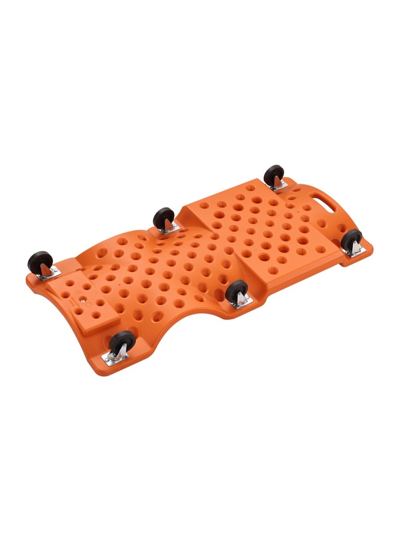 LAWAZIM Pro7 Plastic Car Creeper - 40inch - Low Profile Automotive Creeper with Padded Headrest, Shoulder Recess, Dual-Side Tool Trays, and 6 Caster Wheels - Ideal for Automotive Repair & Workshop Use - Image 4