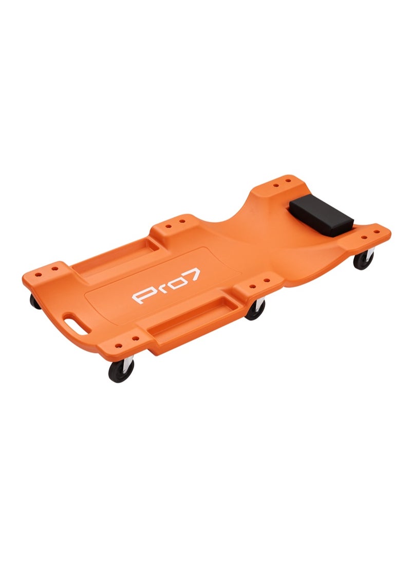 LAWAZIM Pro7 Plastic Car Creeper - 40inch - Low Profile Automotive Creeper with Padded Headrest, Shoulder Recess, Dual-Side Tool Trays, and 6 Caster Wheels - Ideal for Automotive Repair & Workshop Use - Image 1