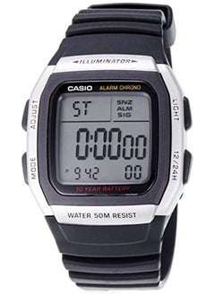 CASIO Men's Youth Water Resistant Digital Watch W-96H-1Avdf - 37 mm - Black  - Image 1