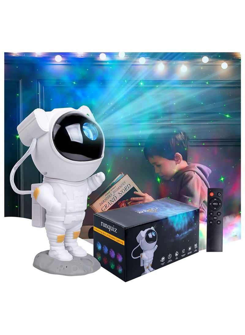 Astronaut Star Projector Night Light,with Timer,Remote Control and 360°Adjustable Design,Nebula Starry Galaxy Ceiling Projector for Baby Kids Adults Bedroom Decor - Image 1