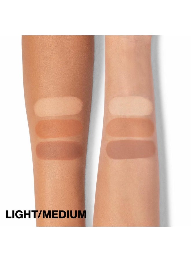 SmashBox Smashbox Step-By-Step Contour Kit | Buildable, Highlight, Shapes + Brush, 0.4 Ounce, Light/Medium  - Image 4