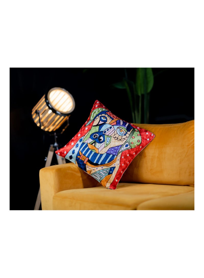 Enigmatic Ikat Cushion Cover