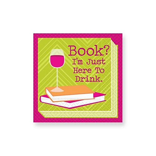 Design Design I'm Here To Drink Cocktail Napkins, Multicolor - Image 1