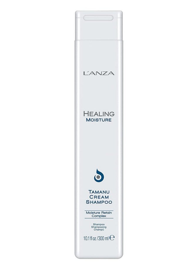 L'anza Healing Moisture Tamanu Cream Shampoo Cleans Moisturises And Refreshes Dry And Coarse Hair Rich With Tahitian Tamanu Nut Oil Sulfatefree Parabenfree Glutenfree Formula (10.1 Fl Oz) - Image 1