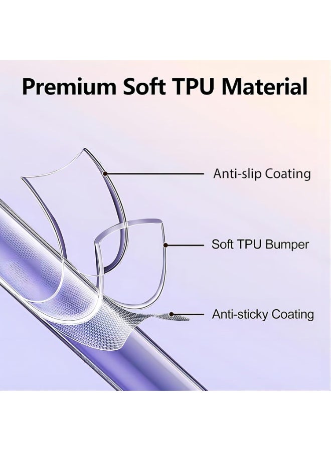 سامسونج جالاكسي A06 4G حالة الهاتف المحمول وشاشة فيلم واقية - صدمة واقية شفافة رقيقة جدا تبو حماية الهاتف المحمول حالة تغطية كاملة مع لمسة حساسة تشديد الزجاج شاشة فيلم واقية - Image 5