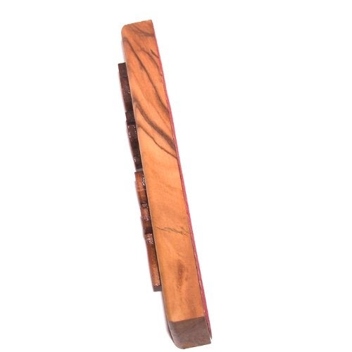 Holy Land Market Olive Wood Messianic Mezuzah - Engraved Christian Mezuzah for Door, 5 inches - Image 2