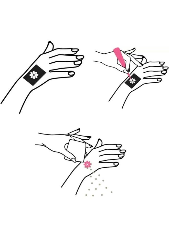 AKKAD Temporary Mehndi Stencil for Girls | Henna Art for Festivals - Image 3