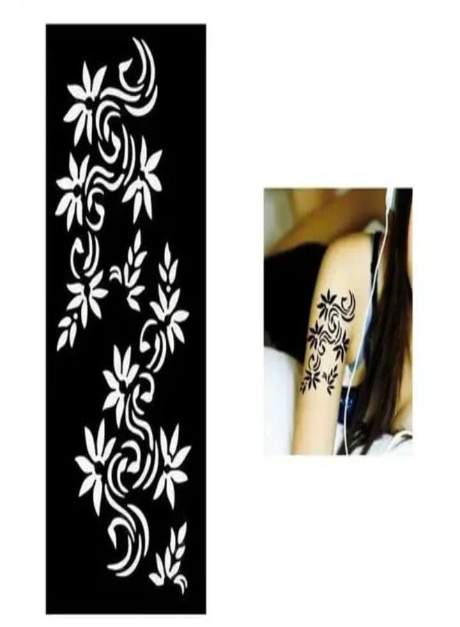 AKKAD Temporary Mehndi Stencil for Girls | Henna Art for Festivals - Image 1