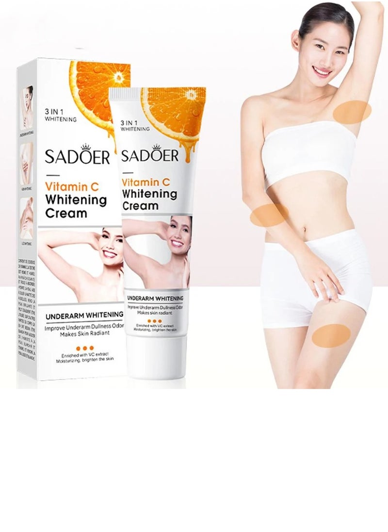 SADOER - SADOER Vitamin C whitening and moisturizing cream for skin and sensitive areas - Image 1